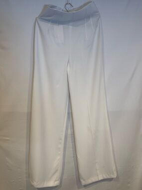 BNWT Zara Ivory High-Rise Wide-Leg Trousers